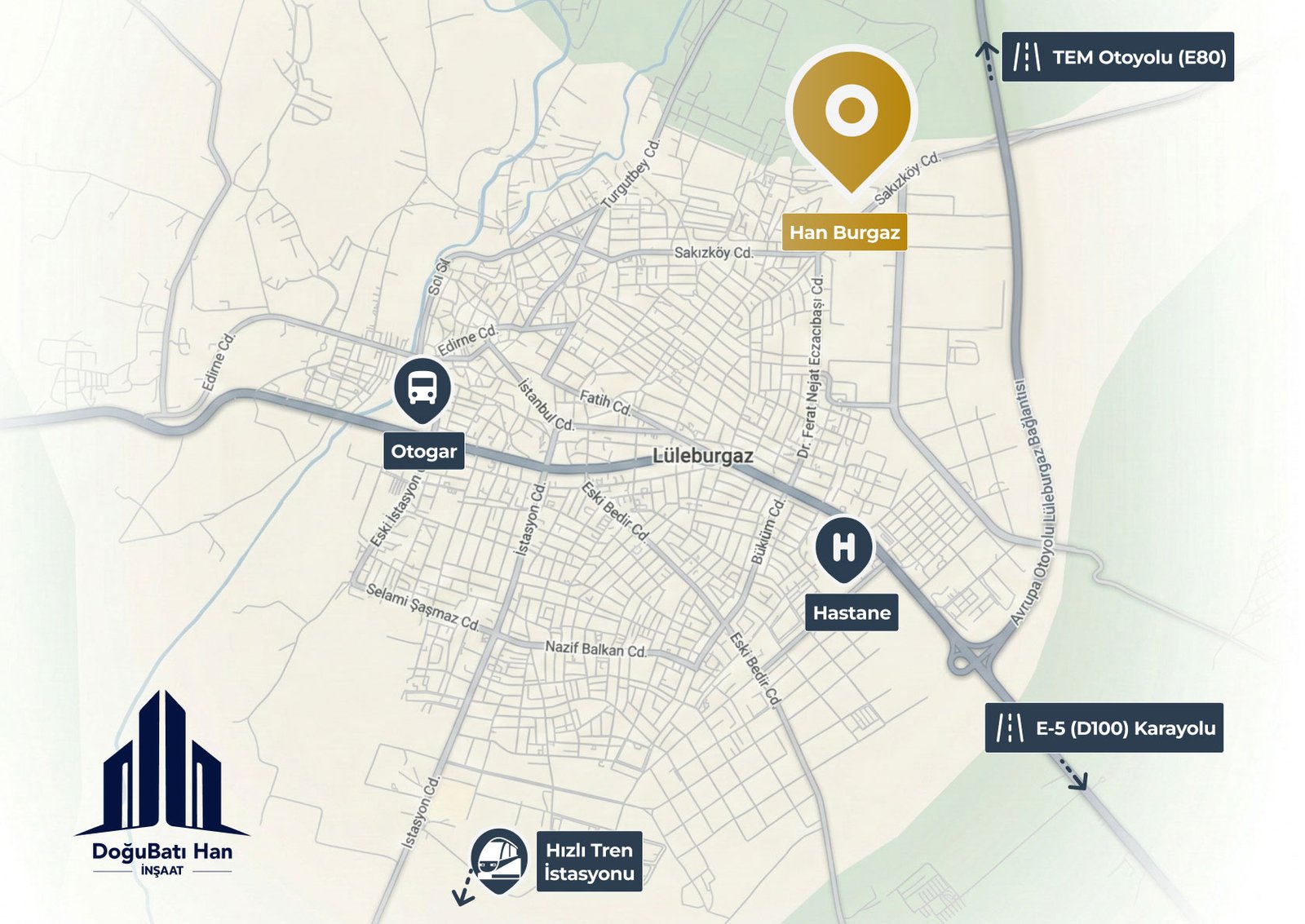 Han Burgaz Haritası